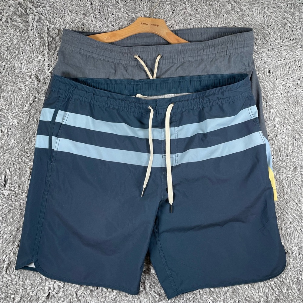 Fair Harbor Swim Shorts Bundle Of Two Men’s Size XL Lined Drawstring Beach Golf